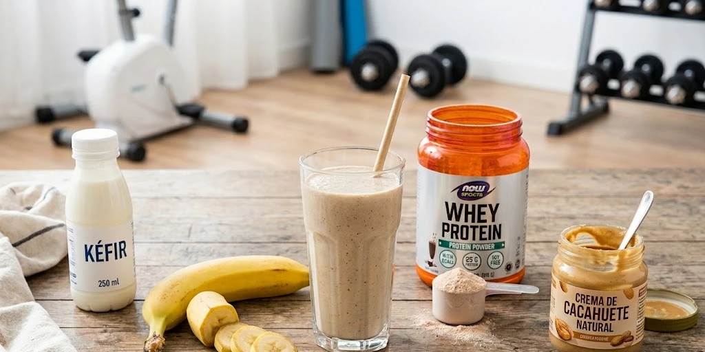 batido proteico para comer después del gimnasio