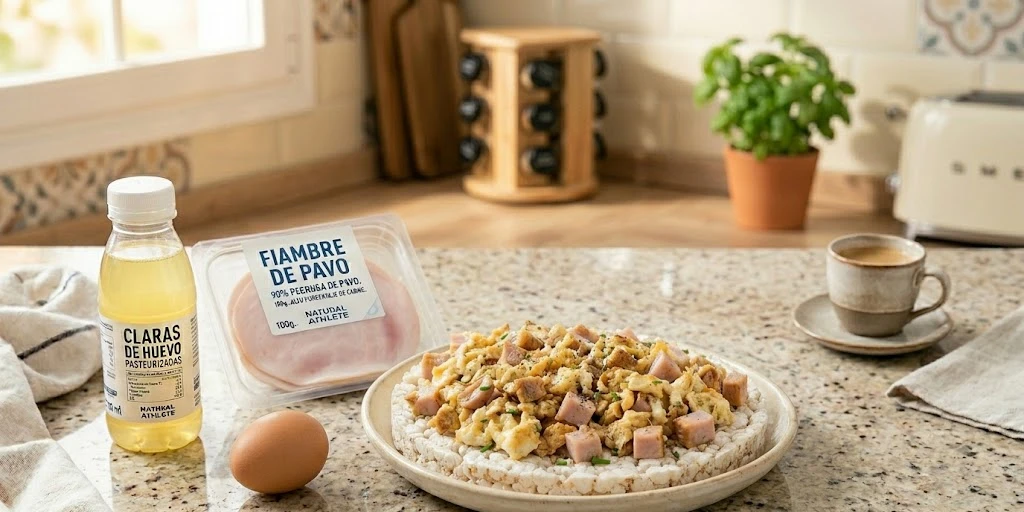 tortitas y revuelto para ganar masa muscular